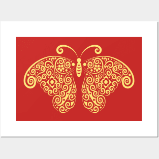 Cool Butterfly Pattern Artwork Posters and Art